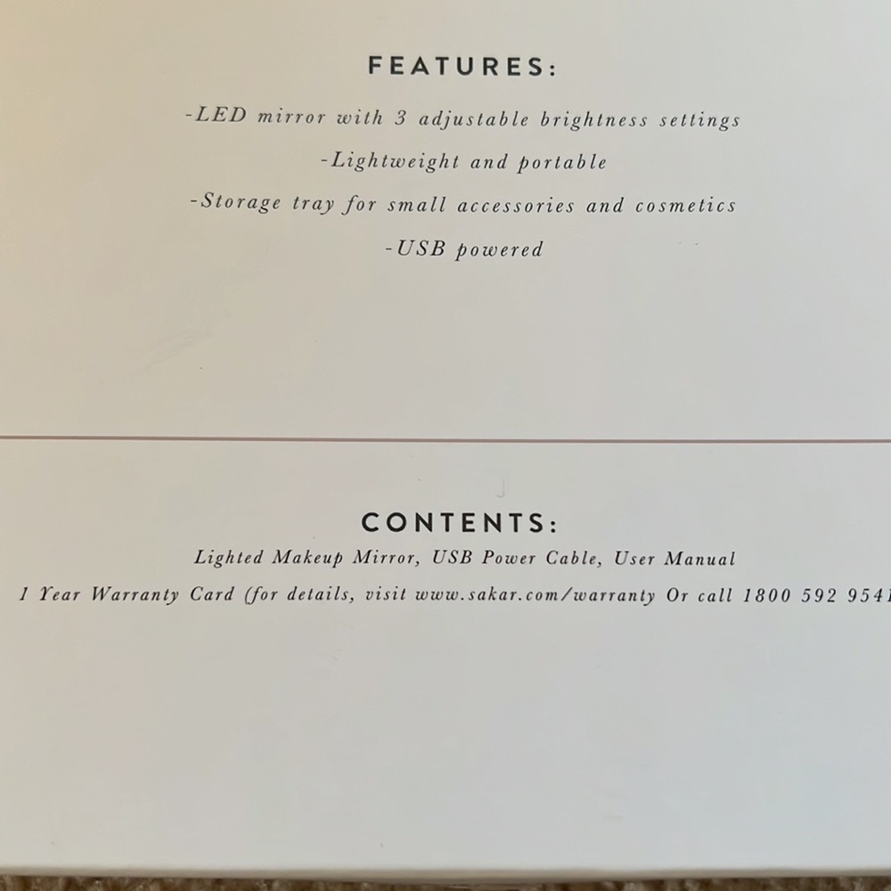 NIB Lighted Makeup Mirror - Picture 5 of 8